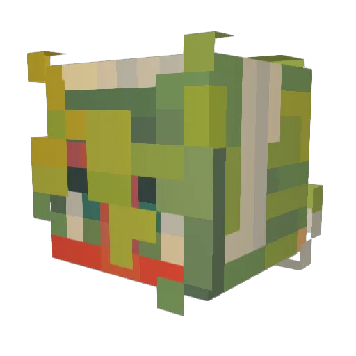 TheEvilMeow Minecraft avatar head, 3D render