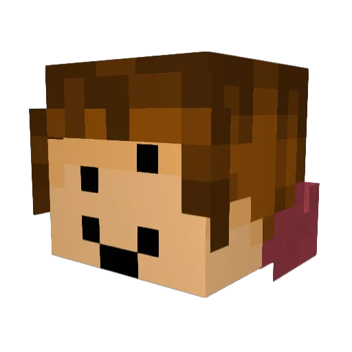 TheExcellentReef Minecraft avatar head, 3D render