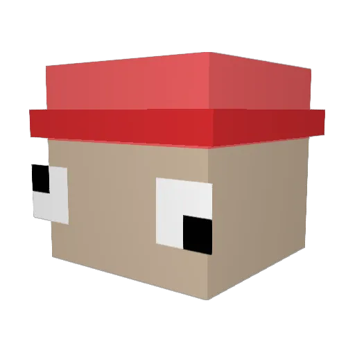 TheExecutionerr Minecraft avatar head, 3D render