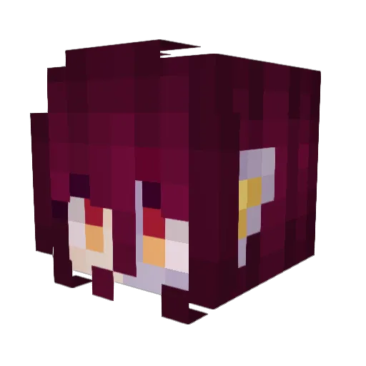 TheExiledPoro Minecraft avatar head, 3D render