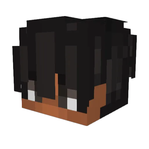 TheExperthdh Minecraft avatar head, 3D render