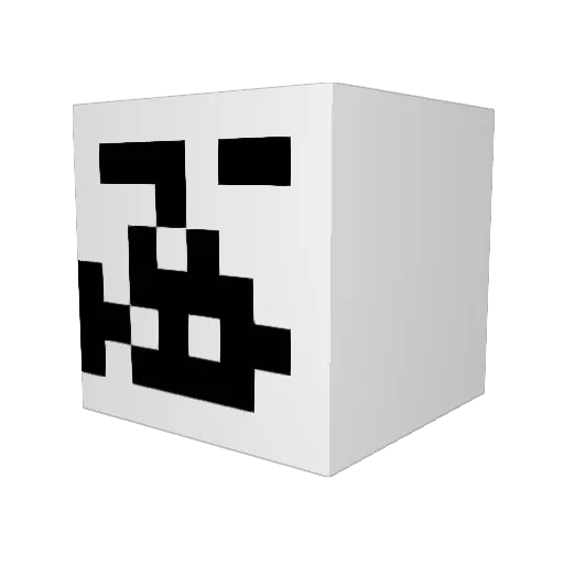 TheExtent Minecraft avatar head, 3D render
