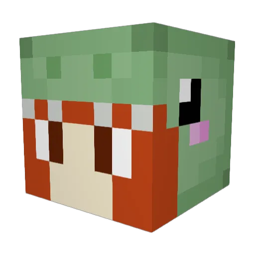 TheFablePae Minecraft avatar head, 3D render
