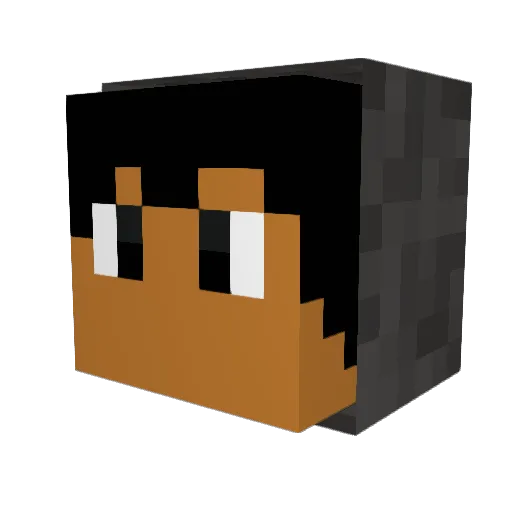TheFabrizio Minecraft avatar head, 3D render