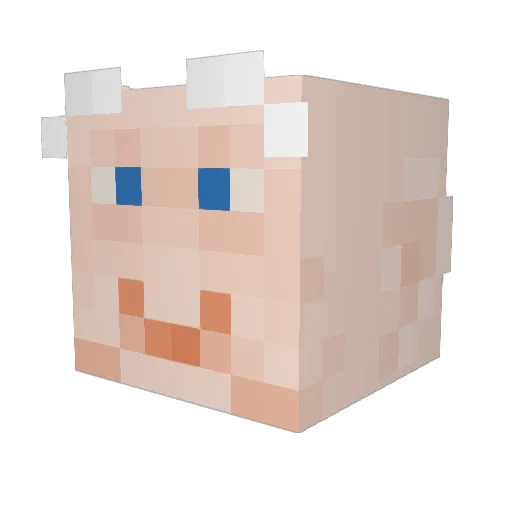 TheFaculty Minecraft avatar head, 3D render