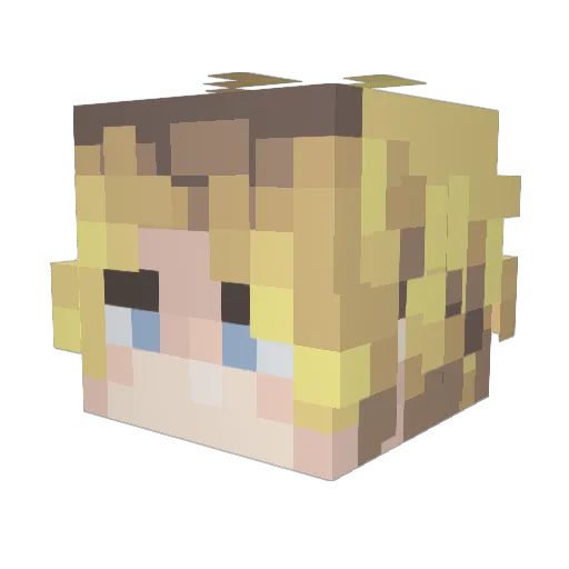 TheFadedGrim Minecraft avatar head, 3D render