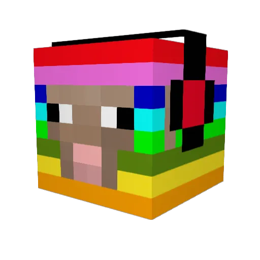 TheFailxxx Minecraft avatar head, 3D render