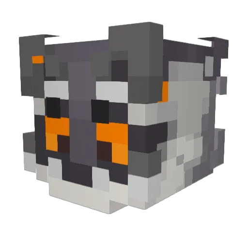 TheFalkonett Minecraft avatar head, 3D render
