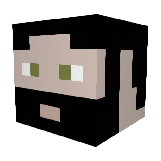 TheFallenChild0 Minecraft avatar head, 3D render