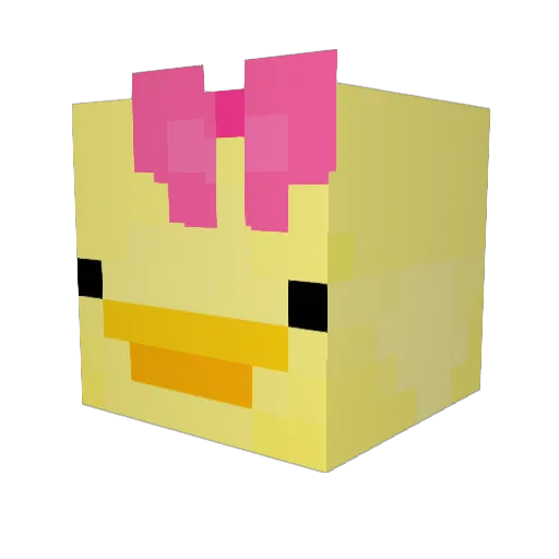 TheFallenDuck272 Minecraft avatar head, 3D render
