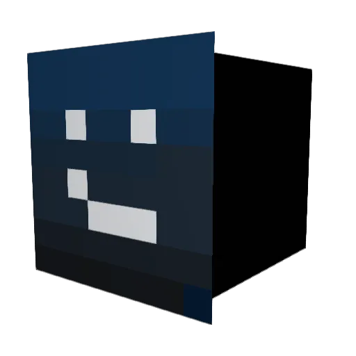 TheFallenGeno Minecraft avatar head, 3D render