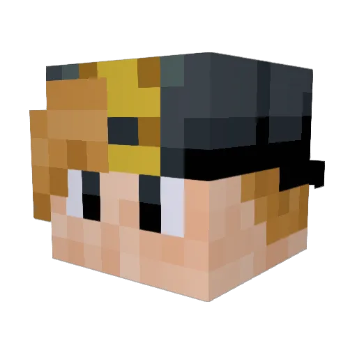 TheFallenRift Minecraft avatar head, 3D render