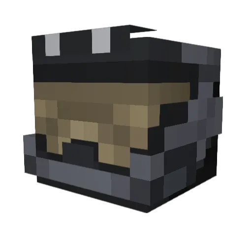TheFallofReach Minecraft avatar head, 3D render