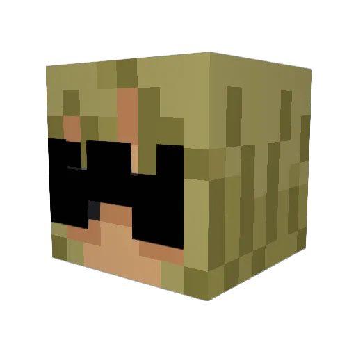 TheFanRift Minecraft avatar head, 3D render