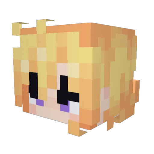 TheFanci Minecraft avatar head, 3D render