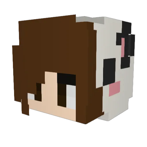 TheFantasyPvP Minecraft avatar head, 3D render