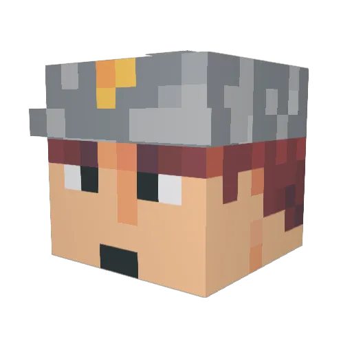 TheFantazstik Minecraft avatar head, 3D render