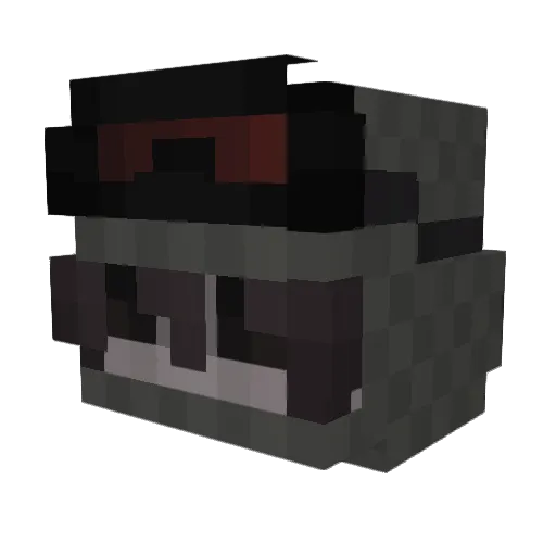 TheFaric Minecraft avatar head, 3D render