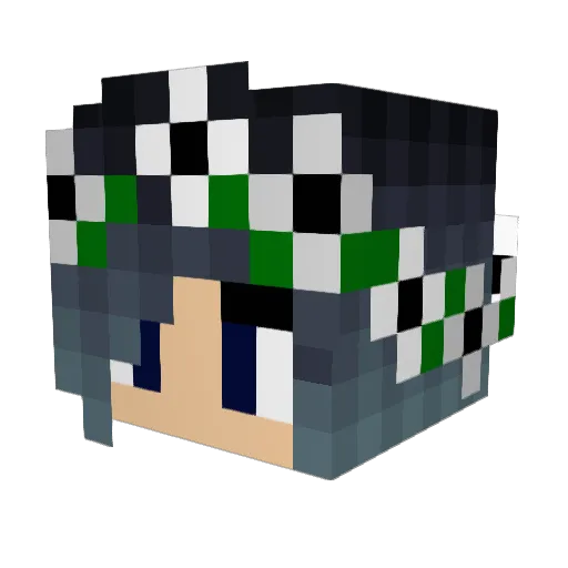 TheFartGuy Minecraft avatar head, 3D render