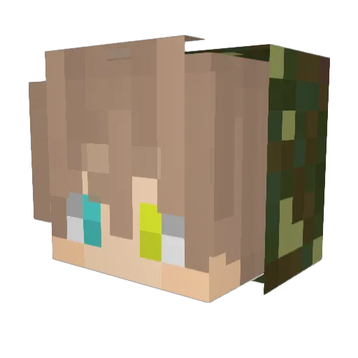 TheFastAndre Minecraft avatar head, 3D render