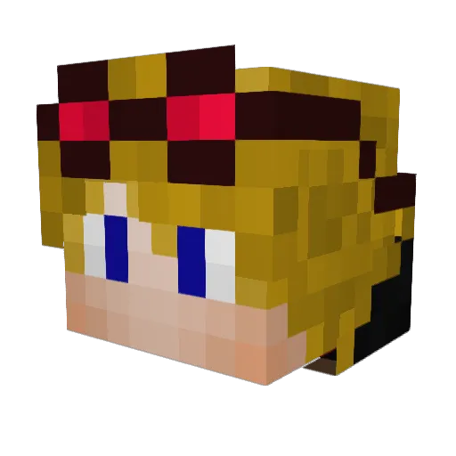 TheFastEagle Minecraft avatar head, 3D render