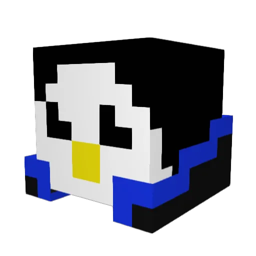 TheFatPandaa Minecraft avatar head, 3D render
