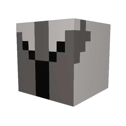 TheFatSeal Minecraft avatar head, 3D render