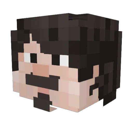TheFattestFatFuk Minecraft avatar head, 3D render
