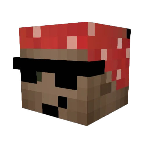 TheFelixMinerCZ Minecraft avatar head, 3D render