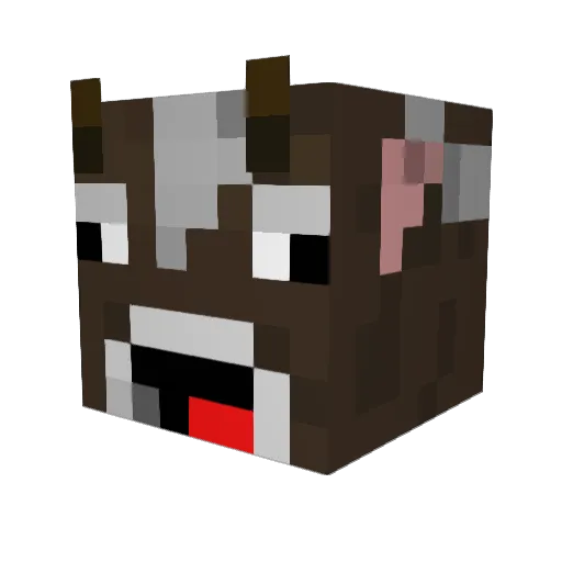 TheFellowTroller Minecraft avatar head, 3D render