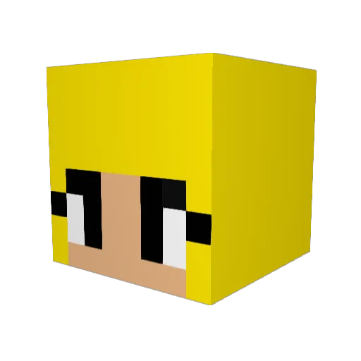 TheFenixPvP_ Minecraft avatar head, 3D render