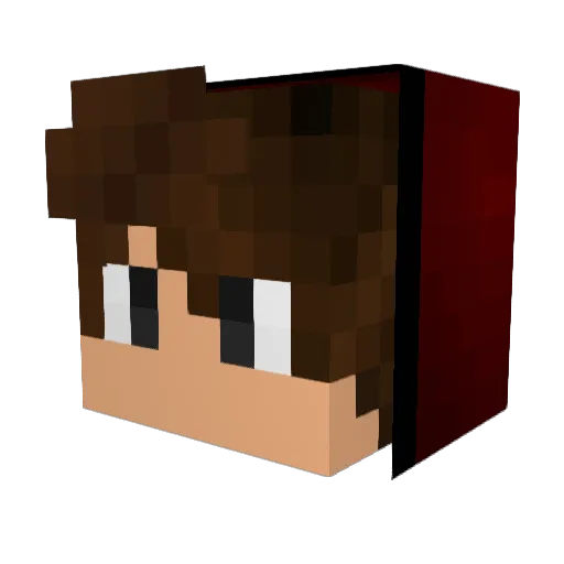 TheFerniii Minecraft avatar head, 3D render