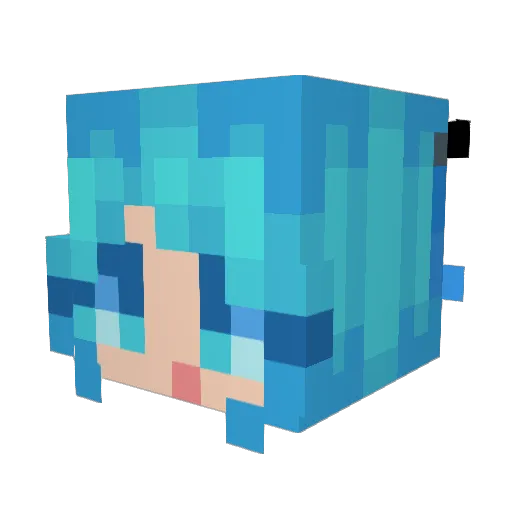 TheFerrito Minecraft avatar head, 3D render