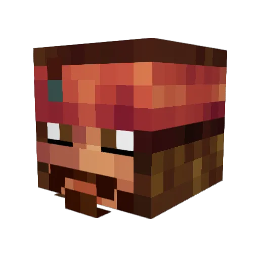 TheFilmGeek Minecraft avatar head, 3D render