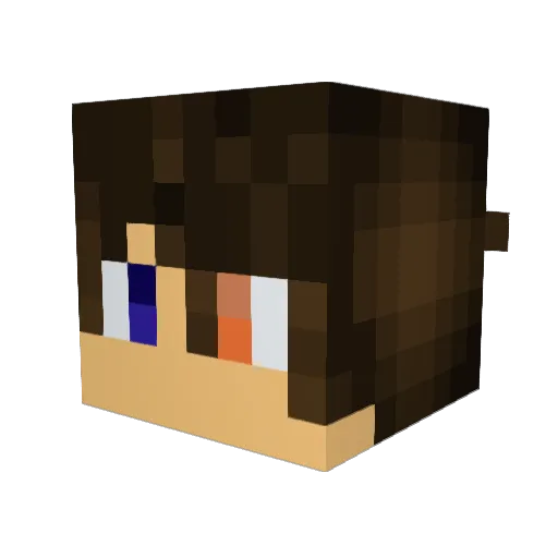 TheFinner7 Minecraft avatar head, 3D render