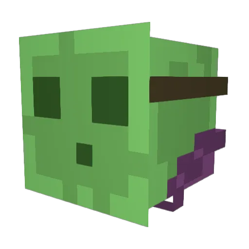 TheFinsters Minecraft avatar head, 3D render