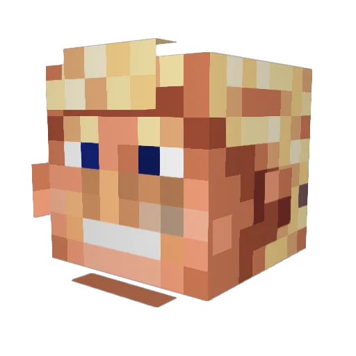 TheFireEagle950 Minecraft avatar head, 3D render