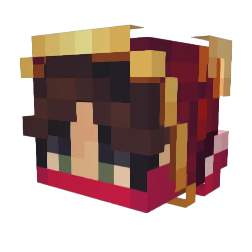 TheFirstAlpaca Minecraft avatar head, 3D render