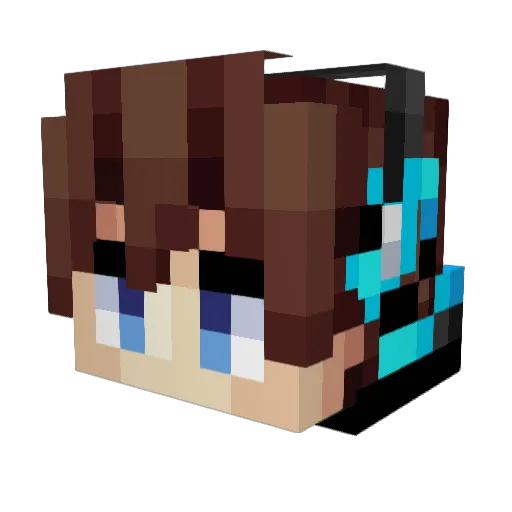 TheFirst_Day Minecraft avatar head, 3D render