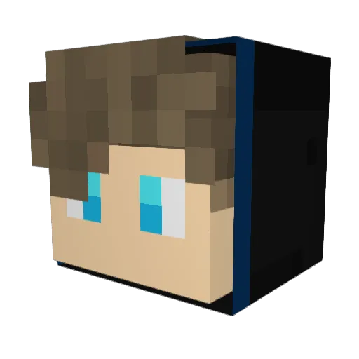 TheFish52 Minecraft avatar head, 3D render
