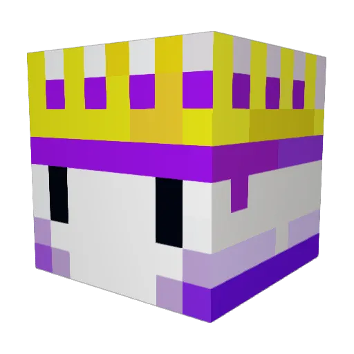 TheFish787 Minecraft avatar head, 3D render