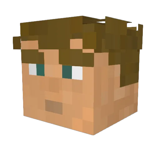 TheFixIt Minecraft avatar head, 3D render