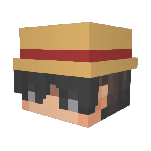 TheFl0st1 Minecraft avatar head, 3D render