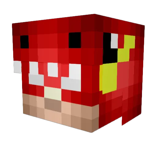 TheFladam Minecraft avatar head, 3D render