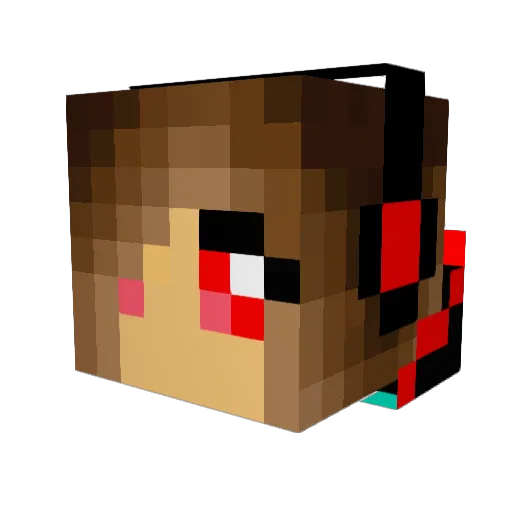 TheFlamingSpirit Minecraft avatar head, 3D render