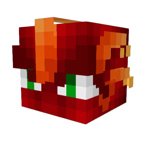 TheFlappyJ Minecraft avatar head, 3D render
