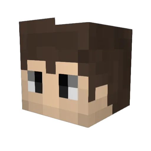 TheFlash223 Minecraft avatar head, 3D render