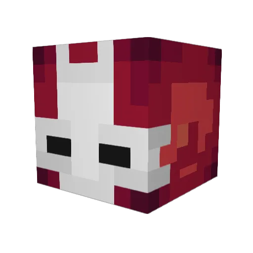 TheFlash80 Minecraft avatar head, 3D render