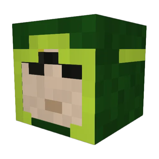 TheFlashgamer29 Minecraft avatar head, 3D render