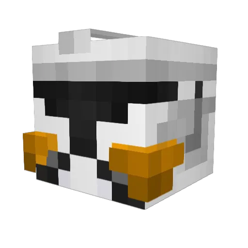 TheFlavinator Minecraft avatar head, 3D render